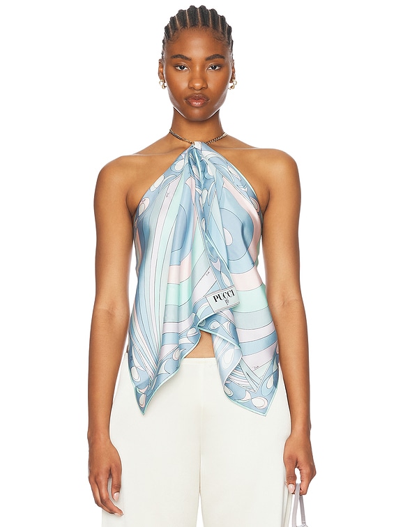 Silk Scarf Top