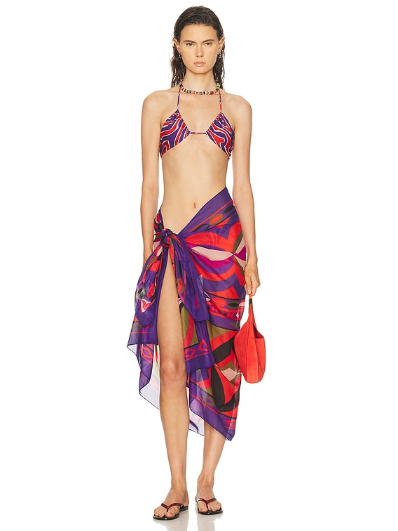 Emilio Pucci Bra Bikini Top in Multicolor | FWRD