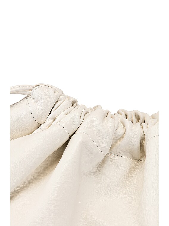 Studio Amelia 1.3 Maxi Drawstring Bag in White Nappa Leather