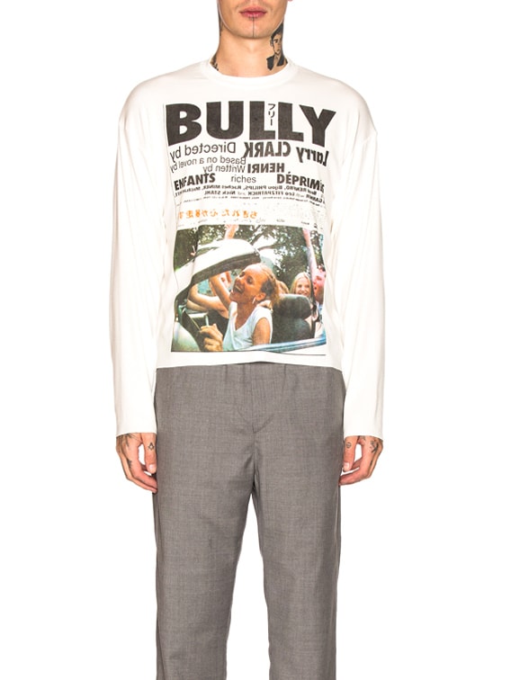 ENFANTS RICHES DEPRIMES BULLY Tシャツ L Enfants Riches Deprimes Long Sleeve Bully Print Tee in Cream