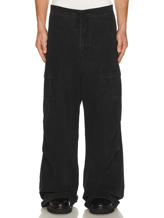 Entire Studios Barren Cargo Pants in Washed Black | FWRD
