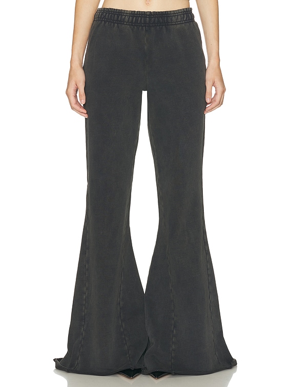 Entire Studios Heavy Flare Pant in Washed Black | FWRD