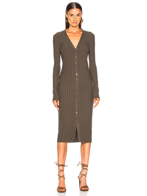 cardigan midi dress