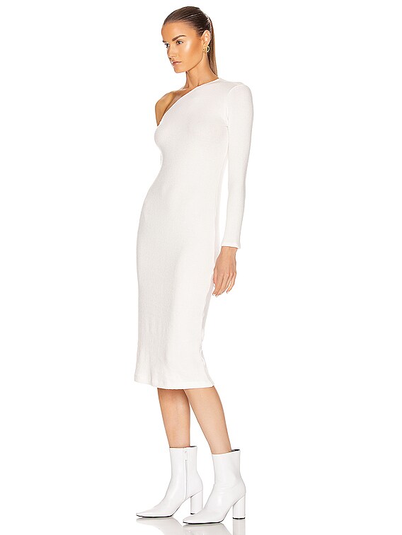 winter white midi dress