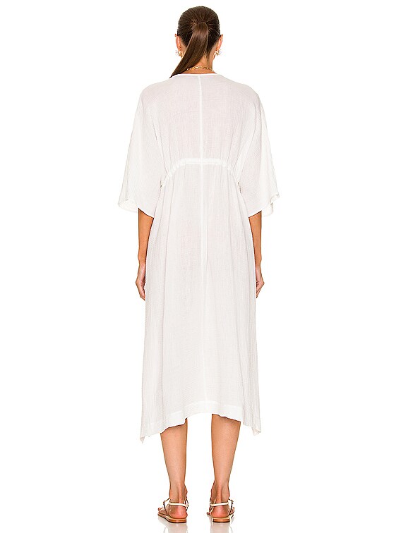 Enza Costa Gauze Caftan in Unbleached | FWRD