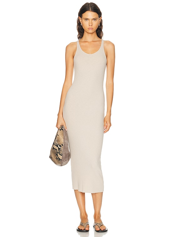 enza costa rib tank dress Amazon.com: Enza Costa womens Stretch Silk Rib Tank Midi Dress, Black, Large US : Clothing, Shoes & Jewelry