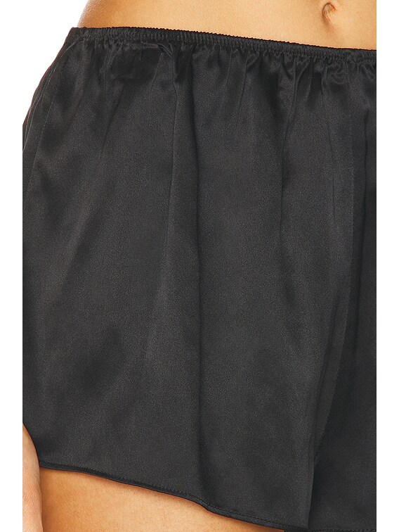 Enza Costa Silk Slip Short in Black | FWRD