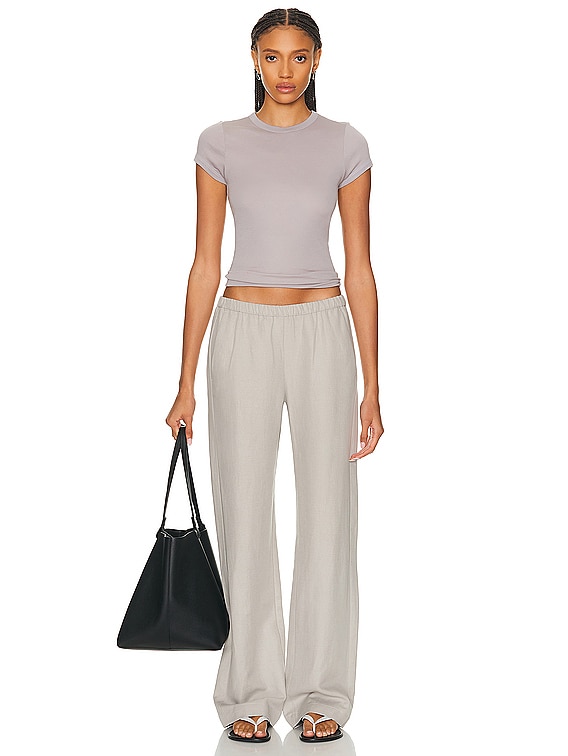 Enza Costa Twill Everywhere Pant in Limestone | FWRD