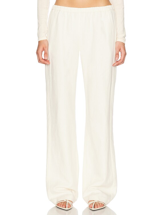 Enza Costa Twill Everywhere Pant in Vanilla | FWRD