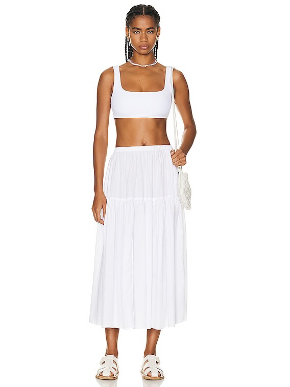 Enza Costa Easy Bra Top in White | FWRD