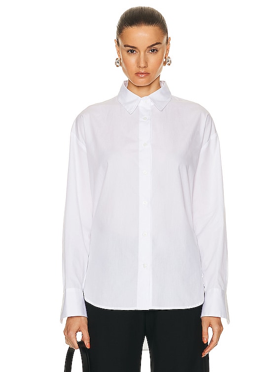Acne Studios high-neck long-sleeved blouse - White