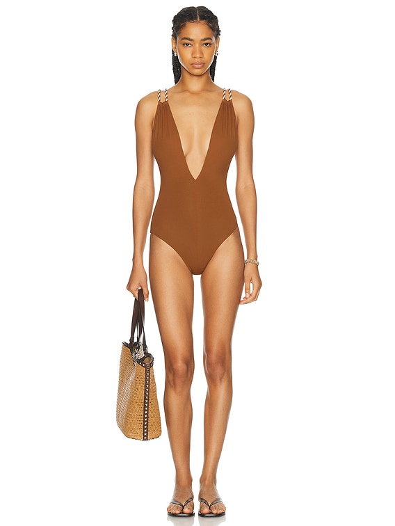 ERES Twist Pirouette One Piece Swimsuit in Caramelo