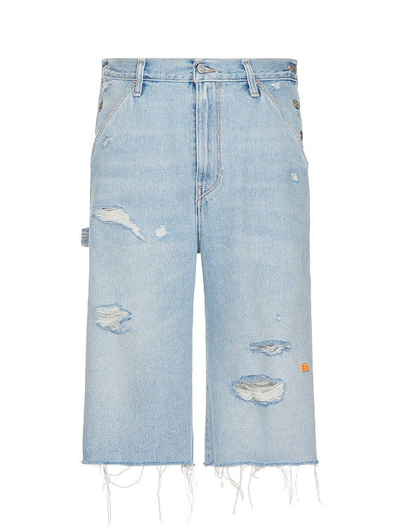ERL ERL × LEVI'S 501 DENIM SHORTS WOVEN ERL Unisex Levis 501 Denim Shorts Woven in Blue | FWRD