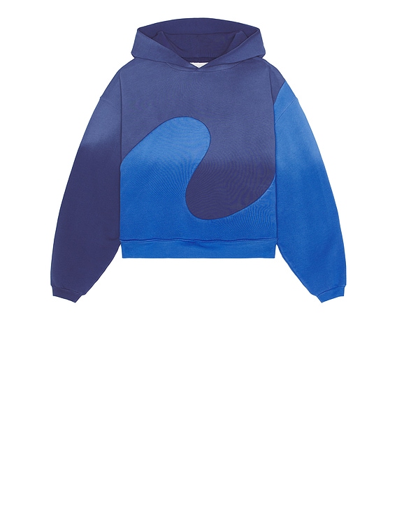 ERL Unisex Classic Swirl Hoodie Knit in Blue Blue | FWRD