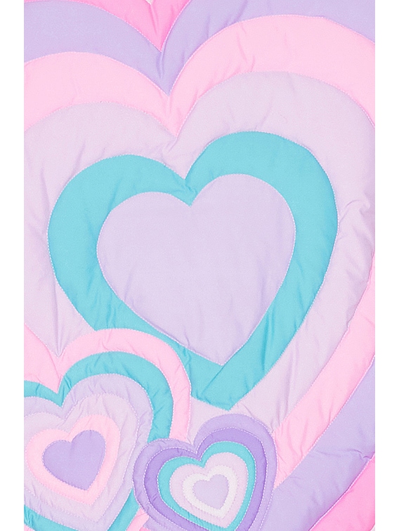 ERL Hearts Puffer in Purple | FWRD