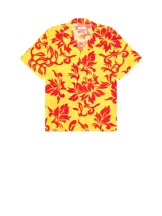 Unisex Printed Short Sleeve Shirt Woven