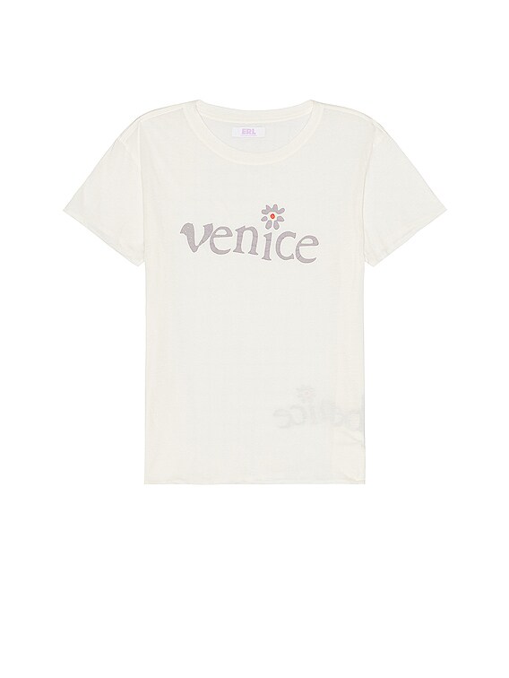 【ERL】ユニセックス ベニス ニット Tシャツ コットン 半袖 ERL】ユニセックス ベニス ニット Tシャツ コットン 半袖 (ERL/T