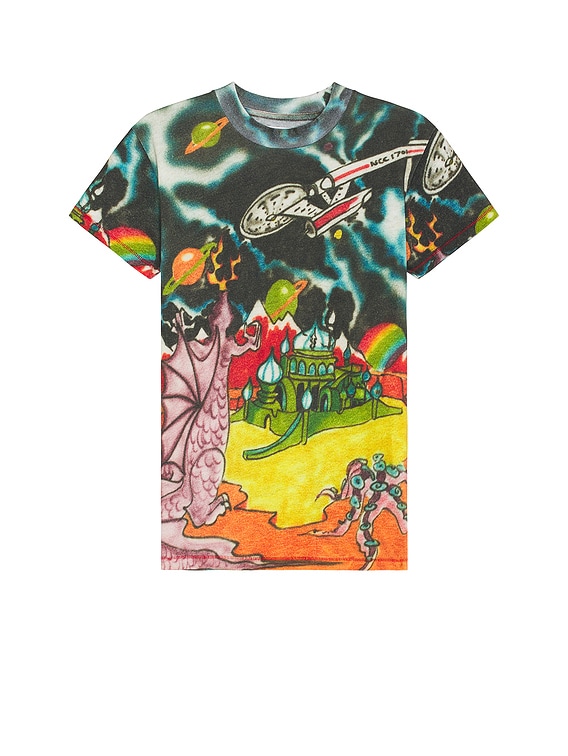 ERL Unisex All Over Printed Tshirt Knit in ALLOVER | FWRD