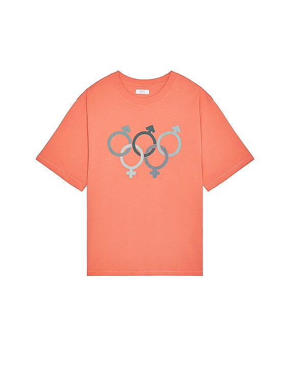 ERL Olympics Sex T-Shirt in Peach | FWRD