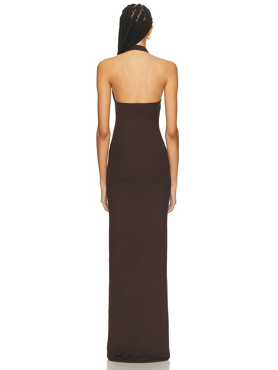 aje halter dress Pandorea Layered Maxi Dress | Coral Clay