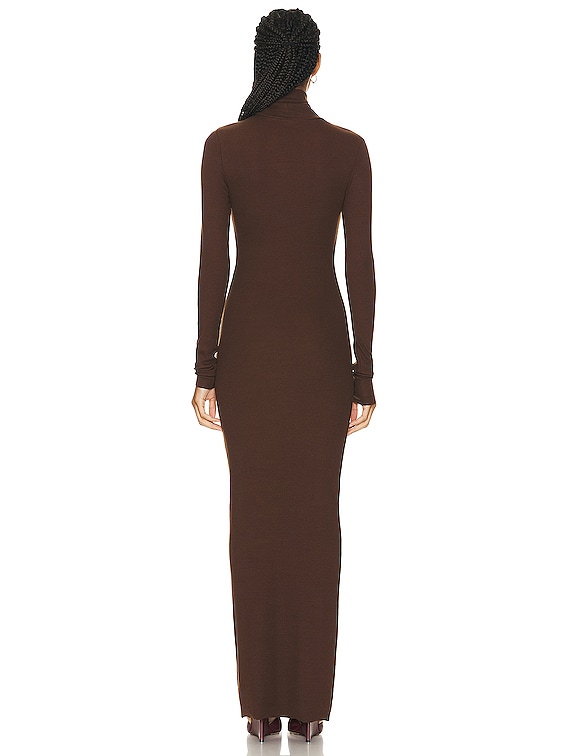 Long Sleeve Turtleneck Maxi Dress
