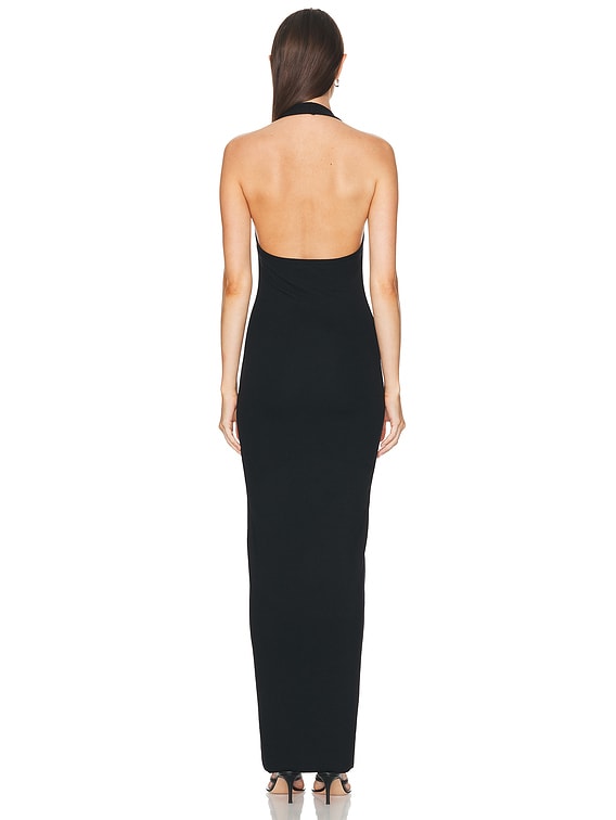 Eterne Halter Maxi Dress in Black | FWRD