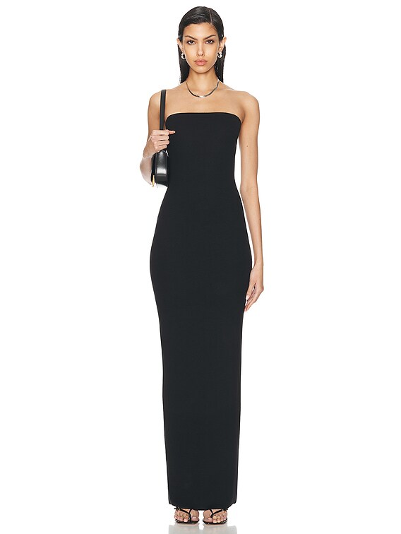 knee length dresses for ladies West K Women's Jones Striped Tube Maxi Dress - x Large