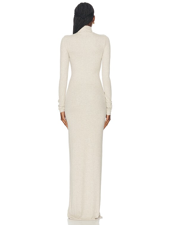 Eterne Long Sleeve Turtleneck Maxi Dress in Beige - Size L Eterne Long Sleeve Turtleneck Maxi Dress in Beige - Size L