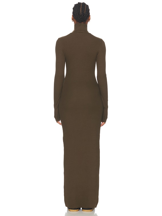 Long Sleeve Turtleneck Maxi Dress