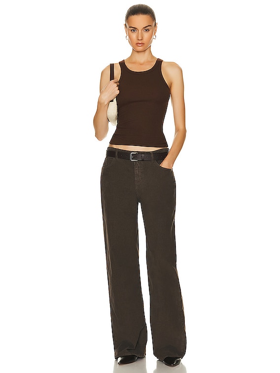 High Neck Fitted Tank Top