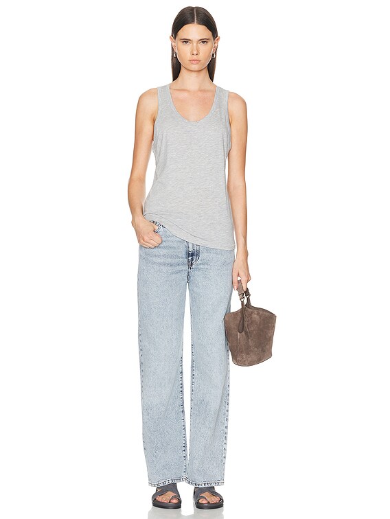 Eterne Loose Tank Top in Heather Grey | FWRD