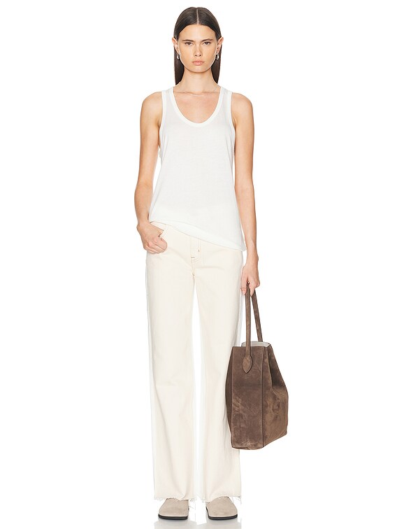 Eterne Loose Tank Top in Ivory | FWRD