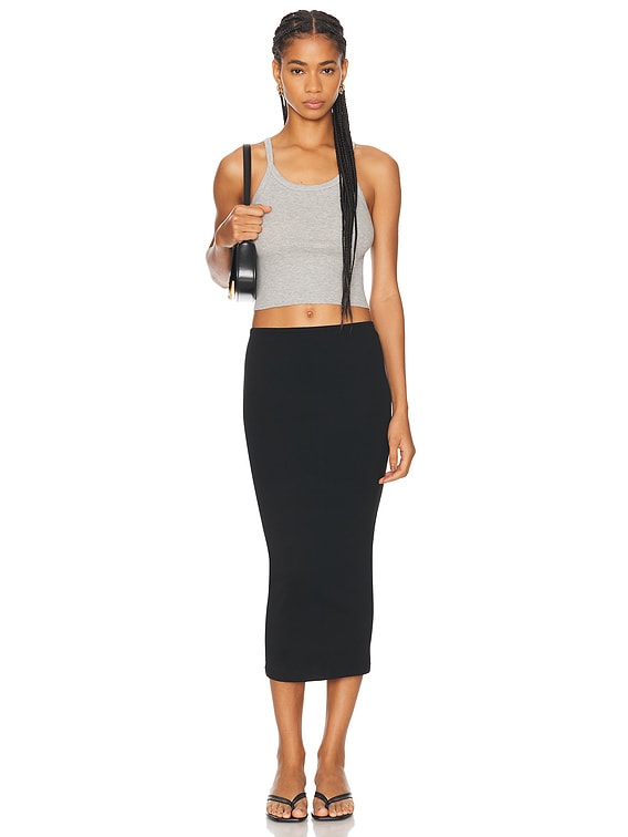 【新品】エパ　epa リブトップス　rib tops Eterne Cropped Rib Tank Top in Heather Grey | FWRD