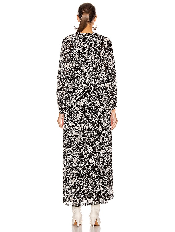 Isabel Marant Etoile Estine Dress in Black & Ecru | FWRD
