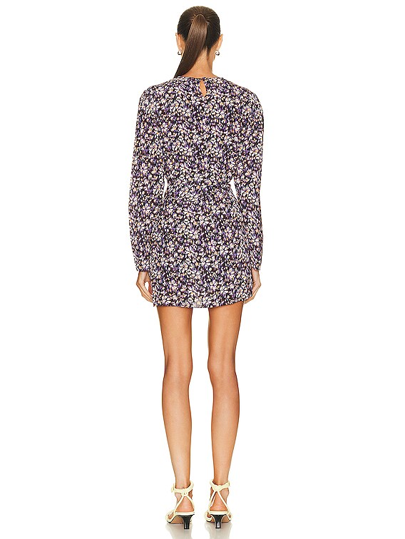 Isabel Marant Etoile Dulce Dress in Purple & Orange | FWRD