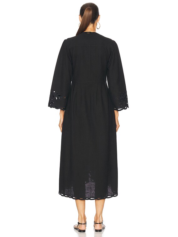 Isabel Marant Etoile Tianny Dress in Faded Black | FWRD Isabel Marant Etoile Tianny Dress in Faded Black | FWRD