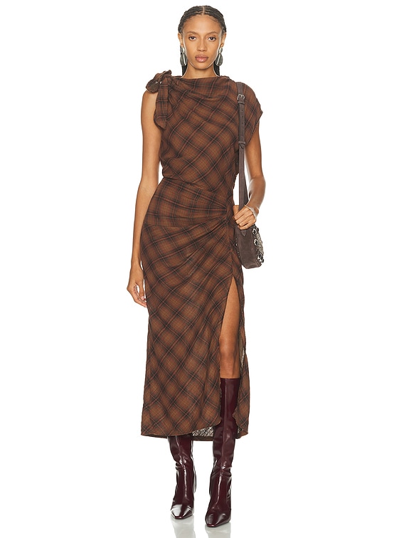 Isabel Marant Etoile Naerys Dress in DARK BRONZE | FWRD