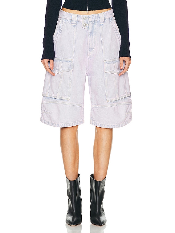Isabel Marant Etoile Hortens Short in Lilac | FWRD