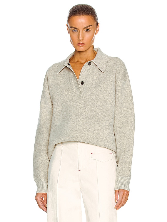 Isabel Marant Etoile Lark Sweater in Light Grey | FWRD