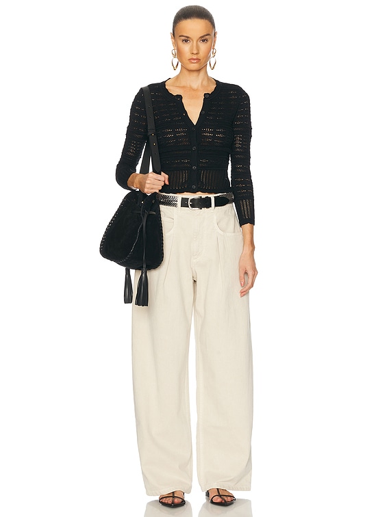 【一部予約販売中】 Isabel Marant Etoile Ajaline Cardigan in Black | FWRD 帽子