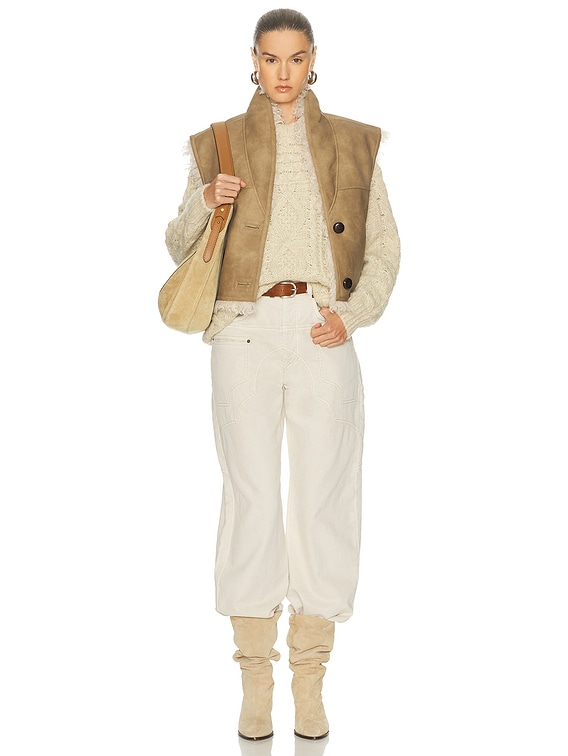 Isabel Marant Etoile Deotille Sweater in Beige | FWRD