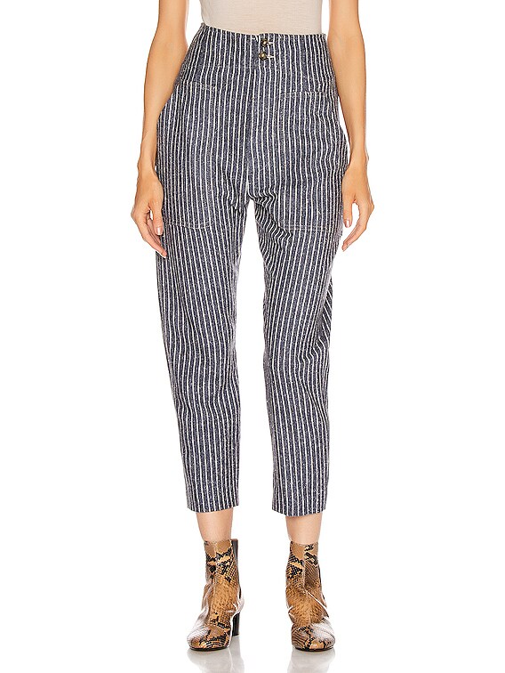 Isabel Marant Etoile Praluni Pant in Blue | FWRD