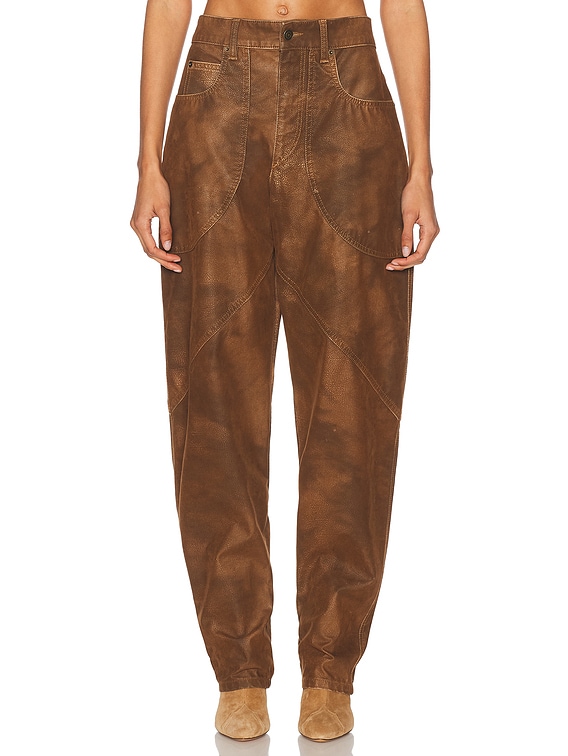Isabel Marant Etoile Kelvina Pant in TABACCO | FWRD