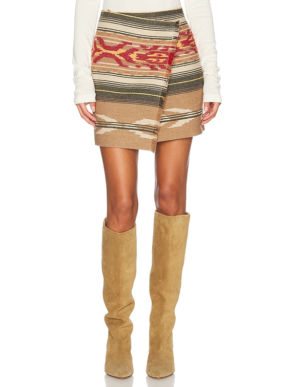 【関税込み】ISABEL MARANT ETOILE Skirts Isabel Marant Etoile Adelaide Skirt in Camel | FWRD
