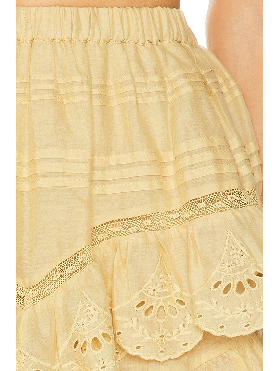 Isabel Marant Etoile Jocadia Skirt in Light Ochre | FWRD