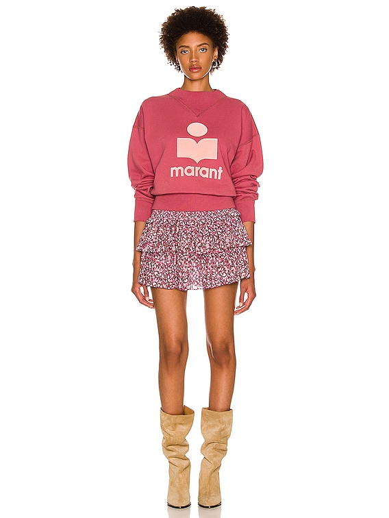 Isabel Marant Etoile Naomi Mini Skirt in Pink | FWRD