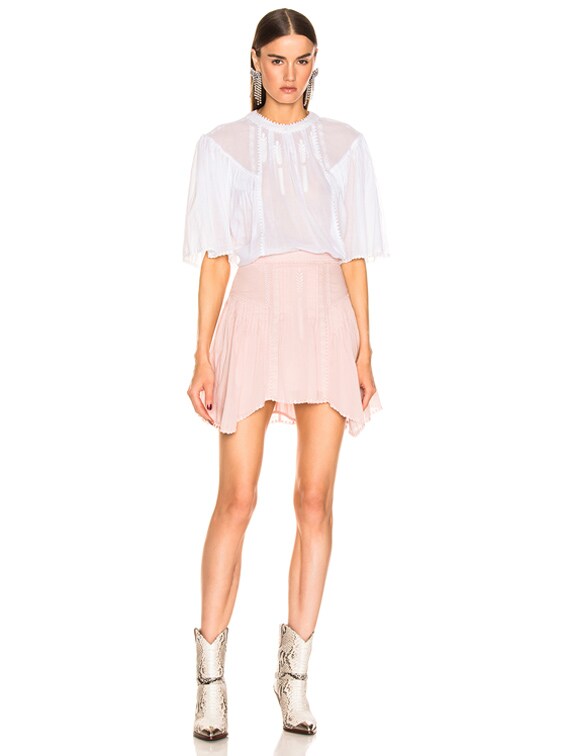 Isabel Marant Etoile Algar Top in White | FWRD