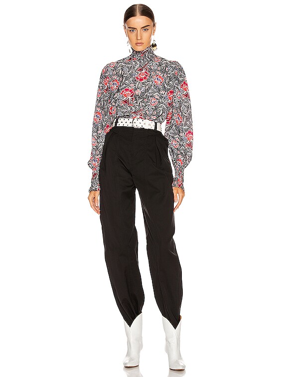 Isabel Marant Etoile Yoshi Top in Black | FWRD