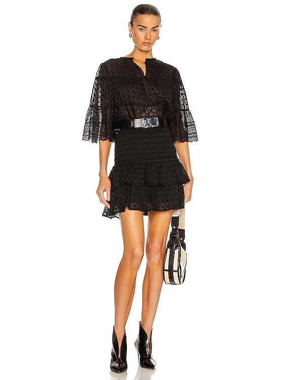 ti！ISABEL MARANT ETOILE Isabel Marant Etoile Tevika Top in Black | FWRD