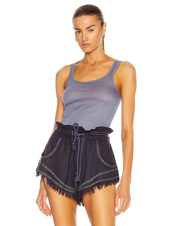 Isabel Marant Etoile Louisaneac Tank Top in Light Blue | FWRD